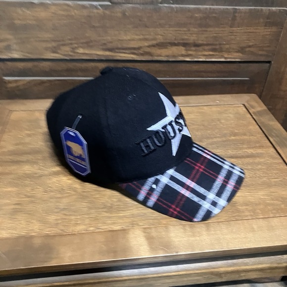 Houston Astros MLB Throwback Retro Hat Cap Black / Red Star Adult Men Adjustable - Picture 2 of 9